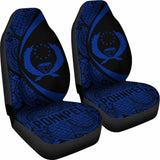 Pohnpei Coat Of Arm Polynesian Car Seat Covers Circle Style 02 9 153908 - YourCarButBetter