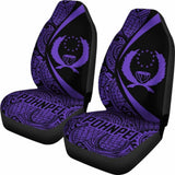 Pohnpei Coat Of Arm Polynesian Car Seat Covers Circle Style 03 9 153908 - YourCarButBetter