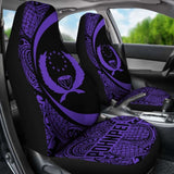 Pohnpei Coat Of Arm Polynesian Car Seat Covers Circle Style 03 9 153908 - YourCarButBetter