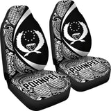 Pohnpei Coat Of Arm Polynesian Car Seat Covers Circle Style 05 9 153908 - YourCarButBetter
