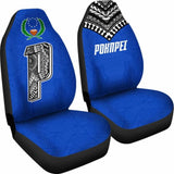 Pohnpei Flag Car Seat Covers Micronesian Pattern 09 153908 - YourCarButBetter