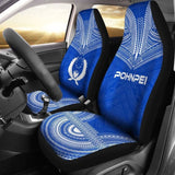 Pohnpei Flag Polynesian Chief Car Seat Cover 10 153908 - YourCarButBetter