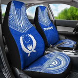 Pohnpei Flag Polynesian Chief Car Seat Cover 10 153908 - YourCarButBetter