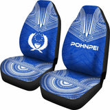 Pohnpei Flag Polynesian Chief Car Seat Cover 10 153908 - YourCarButBetter