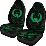 Pohnpei Islands Car Seat Covers - Green - Frida Style - 153908 - YourCarButBetter