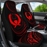 Pohnpei Islands Car Seat Covers - Red - Frida Style - 153908 - YourCarButBetter