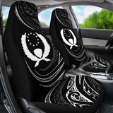 Pohnpei Islands Car Seat Covers - White - Frida Style - 153908 - YourCarButBetter