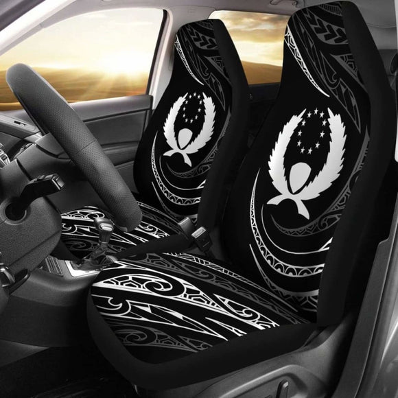 Pohnpei Islands Car Seat Covers - White - Frida Style - 153908 - YourCarButBetter