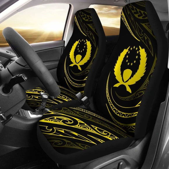 Pohnpei Islands Car Seat Covers - Yellow - Frida Style - 153908 - YourCarButBetter