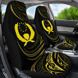 Pohnpei Islands Car Seat Covers - Yellow - Frida Style - 153908 - YourCarButBetter