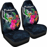 Pohnpei Micronesia Car Seat Covers - Tropical Flower - 12 153908 - YourCarButBetter