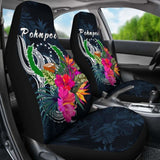 Pohnpei Micronesia Car Seat Covers - Tropical Flower - 12 153908 - YourCarButBetter