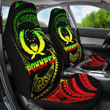 Pohnpei Micronesia Car Seat Covers - White Tribal Wave - 12 153908 - YourCarButBetter