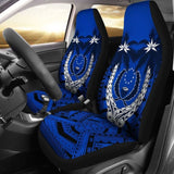 Pohnpei Micronesian Car Seat Covers - Pohnpei Flag Coconut Tree - 12 1 153908 - YourCarButBetter