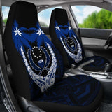 Pohnpei Micronesian Car Seat Covers - Pohnpei Flagg Coconut Tree - 12 1 153908 - YourCarButBetter