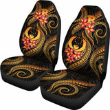 Pohnpei Micronesian Car Seat Covers - Gold Plumeria - 11 153908 - YourCarButBetter