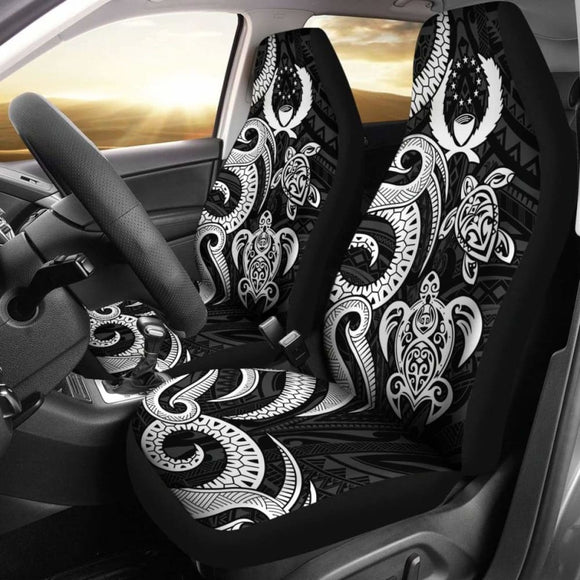 Pohnpei Micronesian Car Seat Covers - White Tentacle Turtle - 091114 - YourCarButBetter