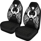 Pohnpei Polynesia Car Seat Cover Map Black 39 153908 - YourCarButBetter