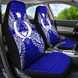 Pohnpei Polynesia Car Seat Cover Map Blue 39 153908 - YourCarButBetter