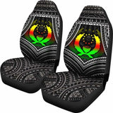 Pohnpei Polynesian Car Seat Covers - Pohnpei Flag Reggae Color - 18 153908 - YourCarButBetter
