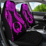 Pohnpei Polynesian Car Seat Covers Pride Seal And Hibiscus Pink - 232125 - YourCarButBetter