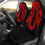 Pohnpei Polynesian Car Seat Covers Pride Seal And Hibiscus Red - 232125 - YourCarButBetter