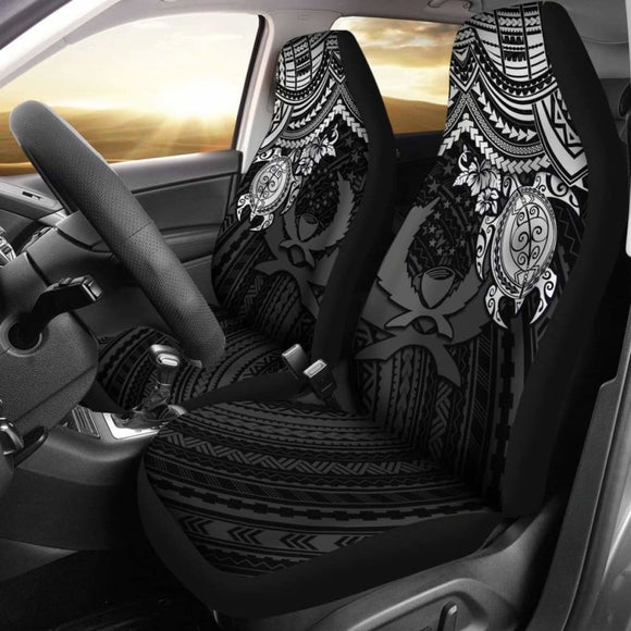 Pohnpei Polynesian Car Seat Covers - Polynesian White Turtle - Amazing 091114 - YourCarButBetter