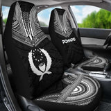 Pohnpei Polynesian Chief Car Seat Cover Black Version 10 153908 - YourCarButBetter