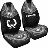 Pohnpei Polynesian Chief Car Seat Cover Black Version 10 153908 - YourCarButBetter
