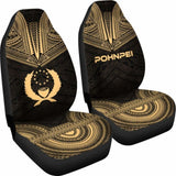 Pohnpei Polynesian Chief Car Seat Cover Gold Version 10 153908 - YourCarButBetter