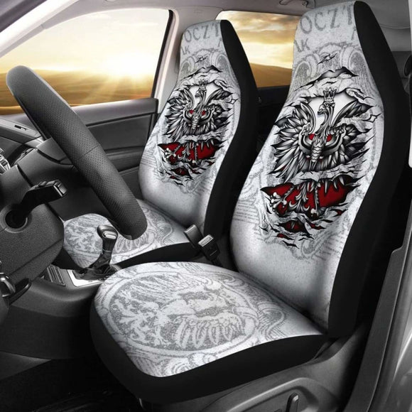 Poland Car Seat Covers - Eagle Vintage Style - 110424 - YourCarButBetter