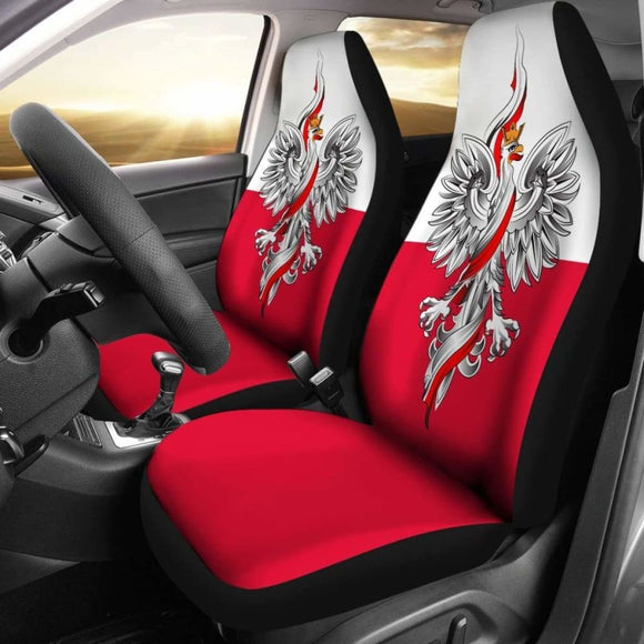 Poland Car Seat Covers Polish Eagle 7 110424 - YourCarButBetter