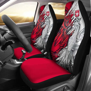Poland Car Seat Covers - Polish Eagle With Flag Color - 110424 - YourCarButBetter