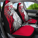 Poland Car Seat Covers - Polish Eagle With Flag Color - 110424 - YourCarButBetter