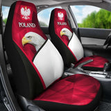 Poland Car Seat Covers White Eagle Version 110424 - YourCarButBetter