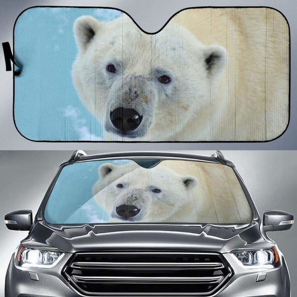 Polar Bear 4K Car Sun Shade 102507 - YourCarButBetter