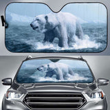 Polar Bear Arctic White Bear Ocean Hd Car Sun Shade 102507 - YourCarButBetter