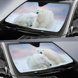 Polar Bear Car Sun Shades 102507 - YourCarButBetter