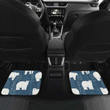 Polar Bear Mother Her Child Pattern Front And Back Car Mats 153908 - YourCarButBetter