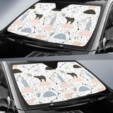 Polar Bears Star Poka Dot Pattern Car Auto Sun Shades 102507 - YourCarButBetter