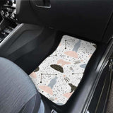 Polar Bears Star Poka Dot Pattern Front And Back Car Mats 153908 - YourCarButBetter