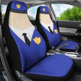 Police Art Custom Car Cover Seats 191119 101819 - YourCarButBetter