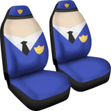 Police Art Custom Car Cover Seats 191119 101819 - YourCarButBetter