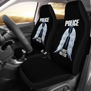 Police Lives Matter Car Seat Covers Amazing Gift 101819 - YourCarButBetter