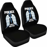 Police Lives Matter Car Seat Covers Amazing Gift 101819 - YourCarButBetter