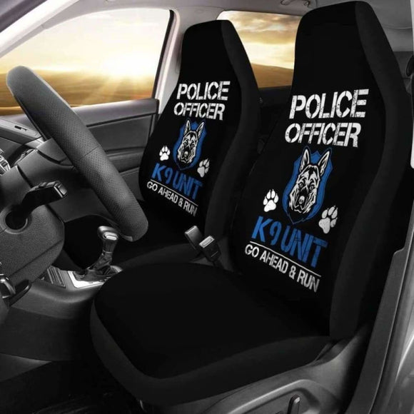 Police Officer 9 Unit Car Seat Covers 153908 - YourCarButBetter