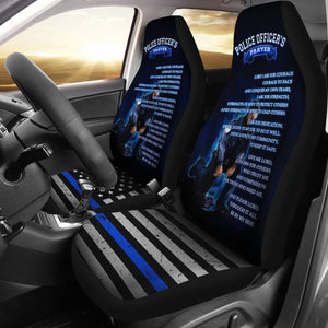 Police Officer’S Prayer Car Seat Covers 101819 - YourCarButBetter