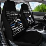 Police Simple Code Car Seat Covers 153908 - YourCarButBetter