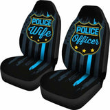 Police Wife & Officer Car Seat Covers 153908 - YourCarButBetter