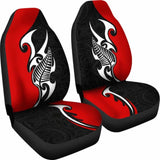 Polynesian Car Seat Cover - Aotearoa Silver Fern Maori - 105905 - YourCarButBetter